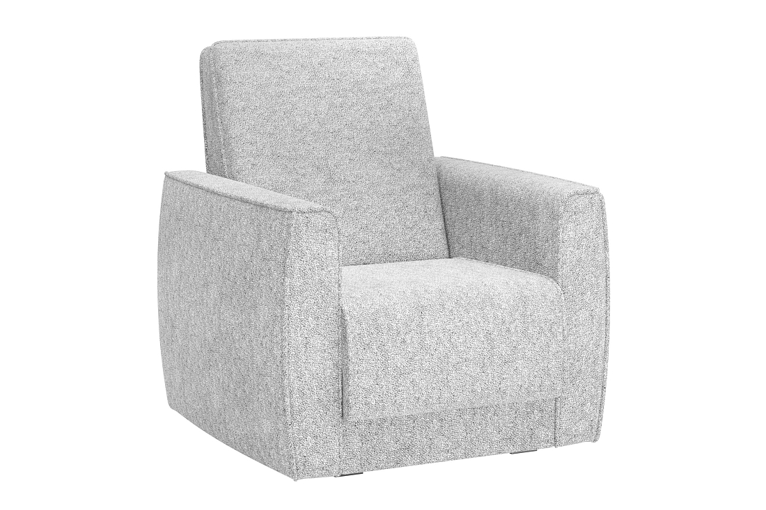 Женева / кресло для отдыха велюр bubble 2 светло-серый